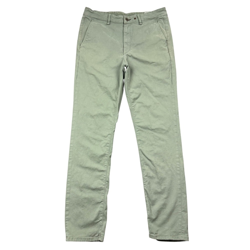 Rag & Bone Pants Men 34 (32x31) Light Green Fit 2 Slim Chino Stretch Cotton